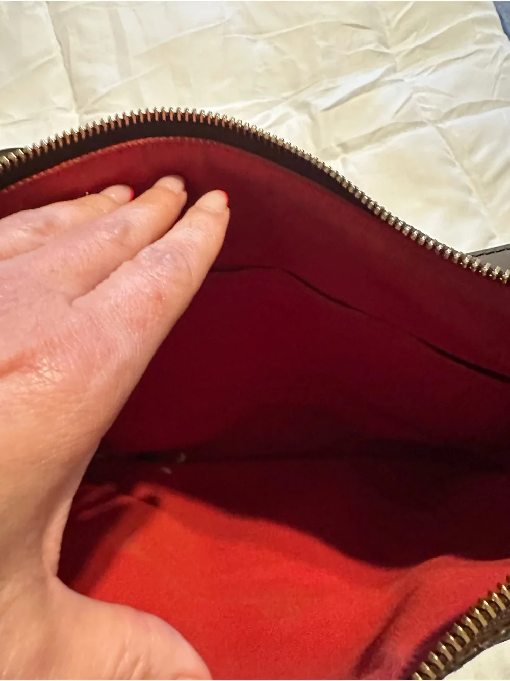 Louis Vuitton Damier Ebene Bloomsbury PM Crossbody Bag